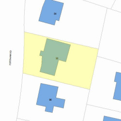 90 Fordham Rd, Newton, MA 02465 plot plan