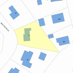 16 Manchester Rd, Newton, MA 02461 plot plan