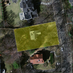 51 Grove Hill Ave, Newton, MA 02460 aerial view