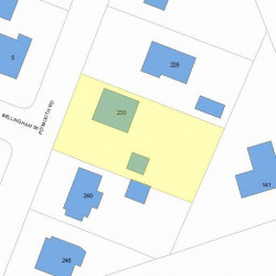 230 Plymouth Rd, Newton, MA 02461 plot plan