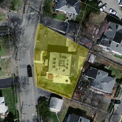 96 Freeman St, Newton, MA 02466 aerial view