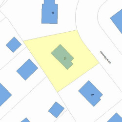 21 Tennyson Rd, Newton, MA 02465 plot plan