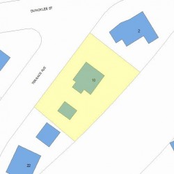 10 Terrace Ave, Newton, MA 02461 plot plan