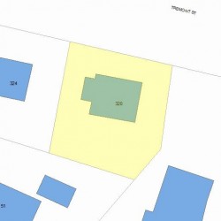 320 Tremont St, Newton, MA 02458 plot plan