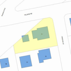 5 Chester St, Newton, MA 02461 plot plan