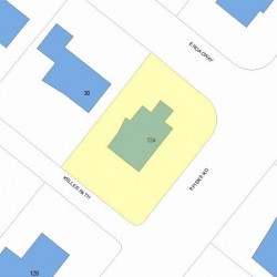 134 Spiers Rd, Newton, MA 02459 plot plan