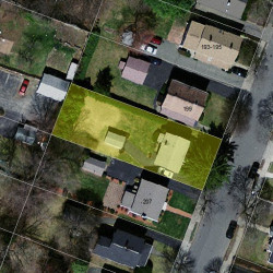203 Winslow Rd, Newton, MA 02468 aerial view