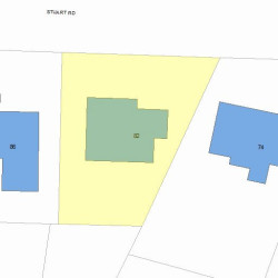 82 Stuart Rd, Newton, MA 02459 plot plan