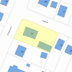 298 Lexington St, Newton, MA 02466 plot plan