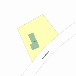 241 Nahanton St, Newton, MA 02459 plot plan