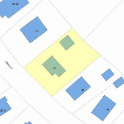 28 Lewis St, Newton, MA 02458 plot plan