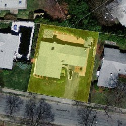 49 Maynard St, Newton, MA 02465 aerial view