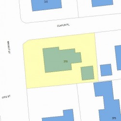 378 Walnut St, Newton, MA 02460 plot plan