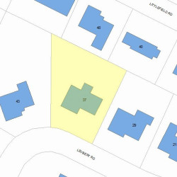 37 Levbert Rd, Newton, MA 02459 plot plan