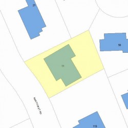 11 Nantucket Rd, Newton, MA 02461 plot plan