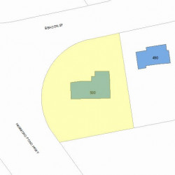 500 Beacon St, Newton, MA 02459 plot plan