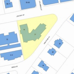 54 Lincoln St, Newton, MA 02461 plot plan