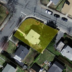 4 Arapahoe Rd, Newton, MA 02465 aerial view