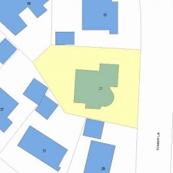 21 Furber Ln, Newton, MA 02459 plot plan