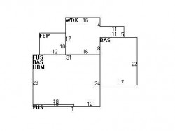 11 Richards Cir, Newton, MA 02465 floor plan