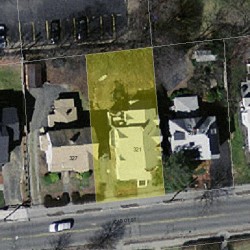 321 Cabot St, Newton, MA 02458 aerial view