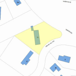 15 Varick Hill Rd, Newton, MA 02468 plot plan