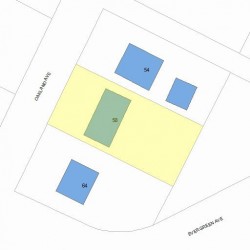 58 Oakland Ave, Newton, MA 02466 plot plan