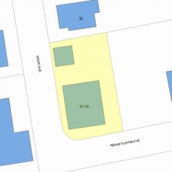 99 Pennsylvania Ave, Newton, MA 02464 plot plan