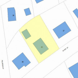 43 Clyde St, Newton, MA 02460 plot plan