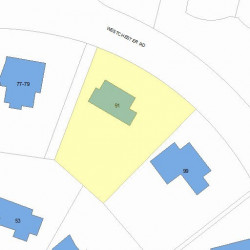 91 Westchester Rd, Newton, MA 02458 plot plan