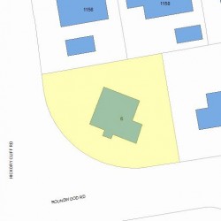 6 Roundwood Rd, Newton, MA 02464 plot plan