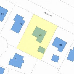 406 Wolcott St, Newton, MA 02466 plot plan