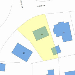 60 Ashton Ave, Newton, MA 02459 plot plan