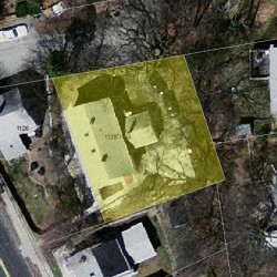 1128 Chestnut St, Newton, MA 02465 aerial view