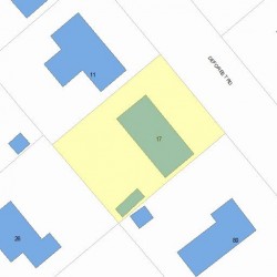 17 Deforest Rd, Newton, MA 02462 plot plan