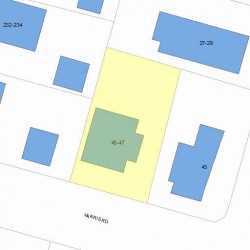 45 Harris Rd, Newton, MA 02465 plot plan