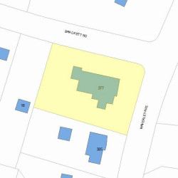 377 Waverley Ave, Newton, MA 02458 plot plan