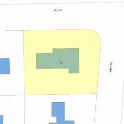 30 Mill St, Newton, MA 02459 plot plan