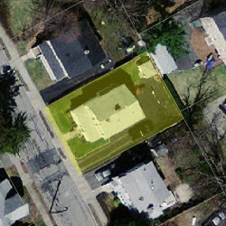 46 Kensington St, Newton, MA 02460 aerial view