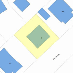 7 Fuller Ter, Newton, MA 02465 plot plan