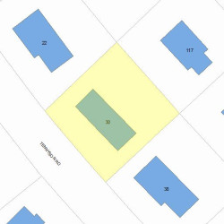 30 Tennyson Rd, Newton, MA 02465 plot plan