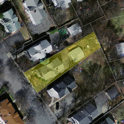 42 Eddy St, Newton, MA 02465 aerial view