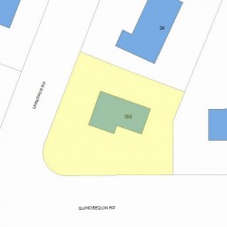 556 Quinobequin Rd, Newton, MA 02468 plot plan