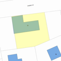 18 Cheney St, Newton, MA 02464 plot plan