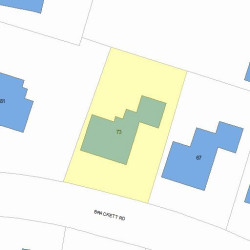 73 Brackett Rd, Newton, MA 02458 plot plan