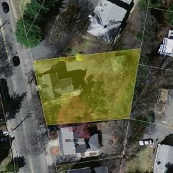 962 Walnut St, Newton, MA 02460 aerial view