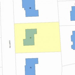 81 Lovett Rd, Newton, MA 02459 plot plan