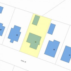 59 Carl St, Newton, MA 02461 plot plan