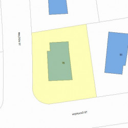 76 Walden St, Newton, MA 02460 plot plan