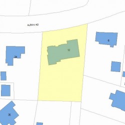12 Alban Rd, Newton, MA 02468 plot plan